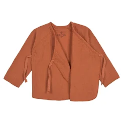 Baby Wickelshirt - Bio Baumwolle, Rostrot
