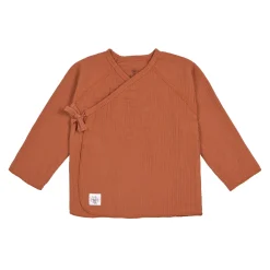 Baby Wickelshirt - Bio Baumwolle, Rostrot