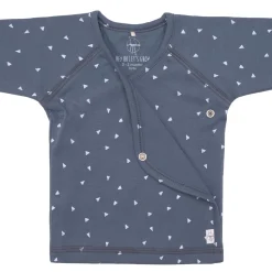 Baby Wickelshirt - Bio Baumwolle, Triangle, Blau