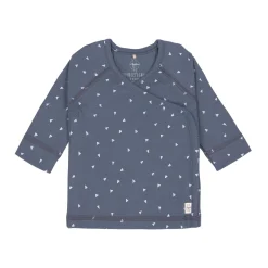 Baby Wickelshirt - Bio Baumwolle, Triangle, Blau