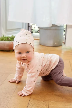 Baby Wickelshirt - Bio Baumwolle, Powder Pink