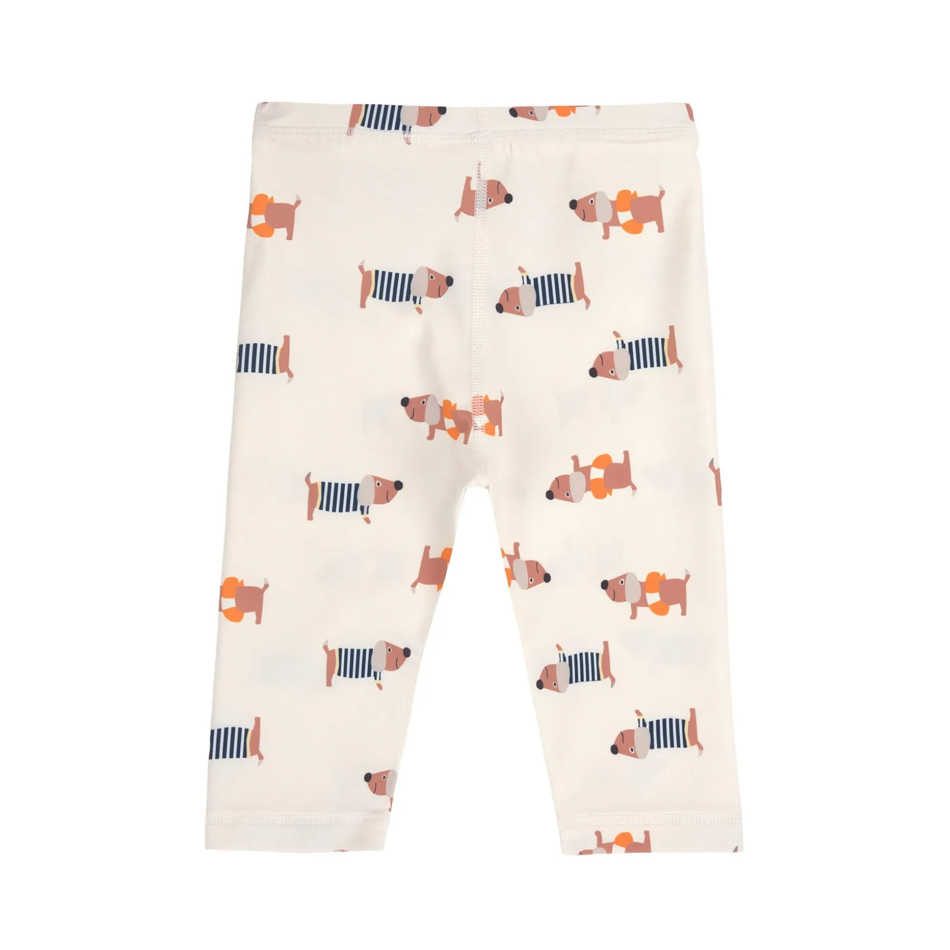 Badehose Baby Kurz (UV-Schutz & Windel), Hund, Weiß