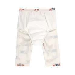Badehose Baby Kurz (UV-Schutz & Windel), Hund, Weiß