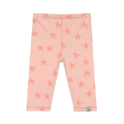 Badehose Baby Kurz (UV-Schutz & Windel) - Seestern, Rosa