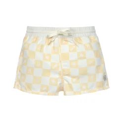 Badehose Baby (mit Windel) - Kariert, Gelb