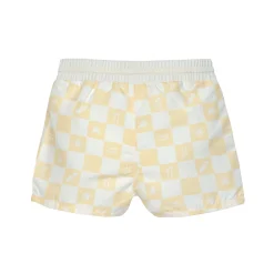 Badehose Baby (mit Windel) - Kariert, Gelb