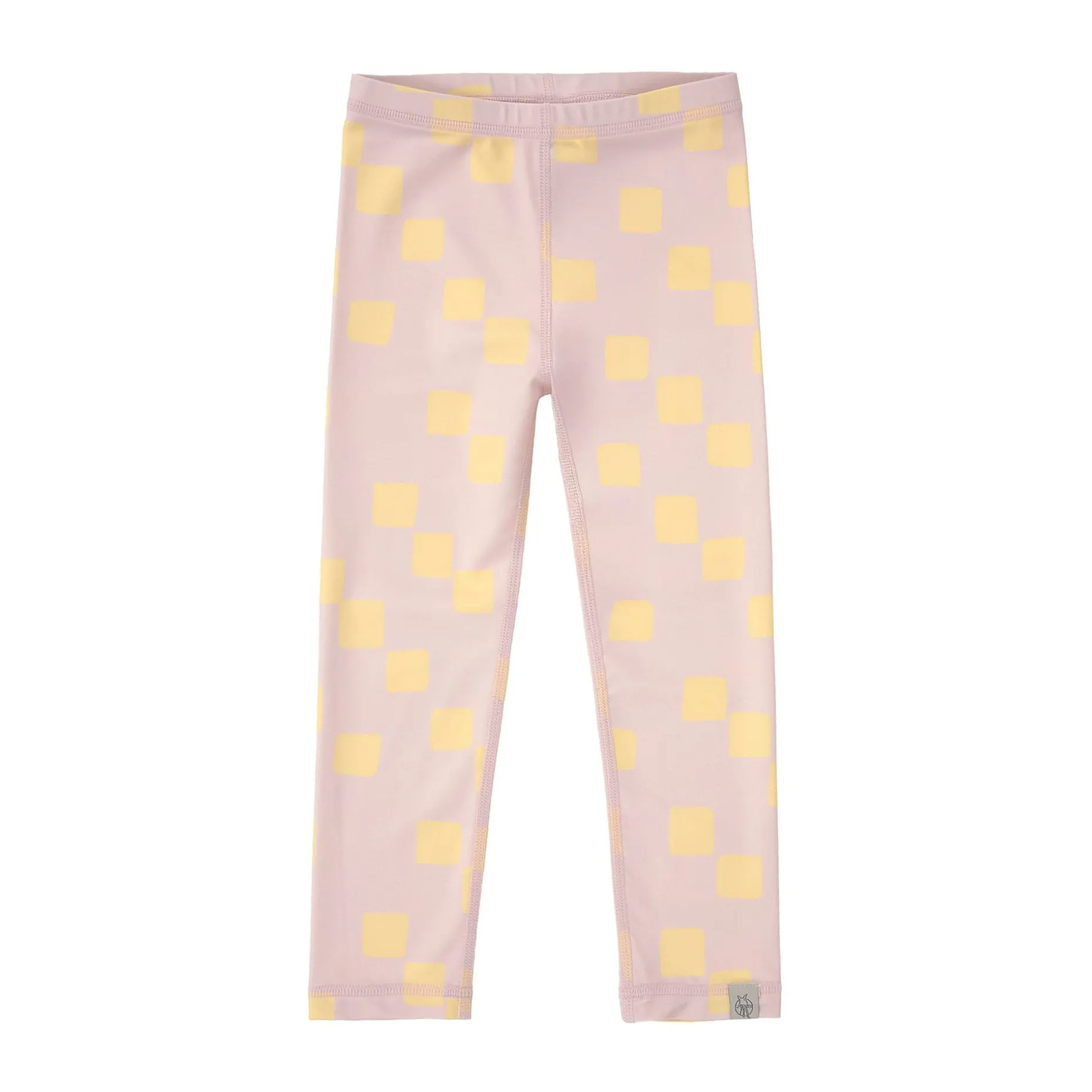 Badehose Kinder Lang (UV-Schutz) - Kariert, Rosa Gelb