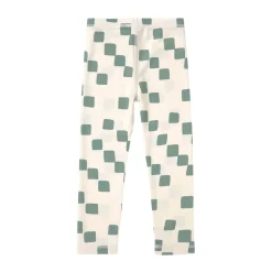 Badehose Kinder Lang (UV-Schutz) - Kariert, Grün Weiß