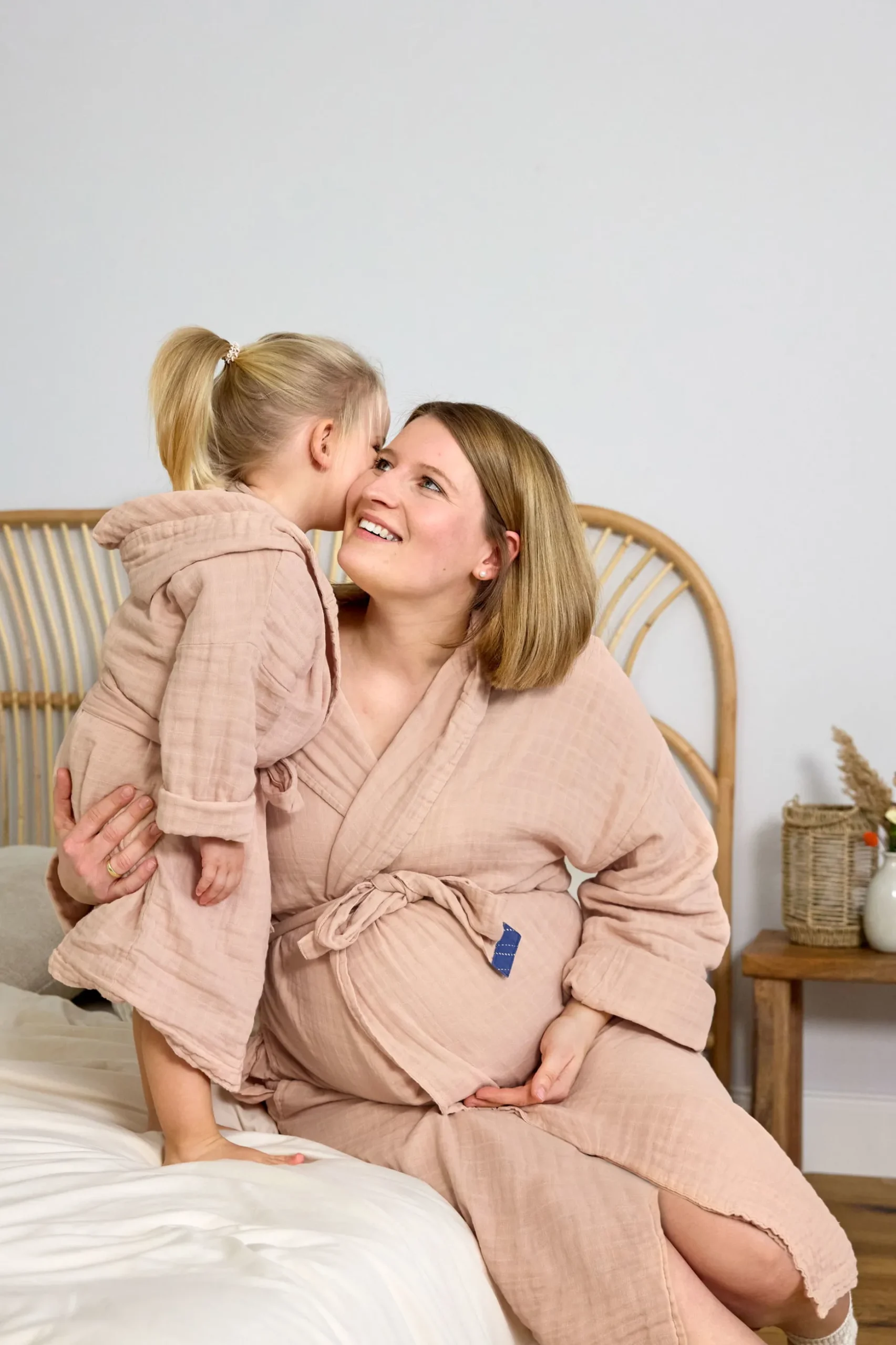 Bademantel Erwachsene (Little One & Me) - Baumwolle, Rosa