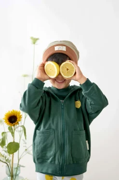Beanie Mütze Kinder - Bio Baumwolle, Little Gang, Khaki Braun