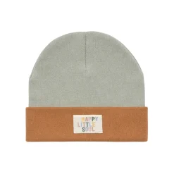 Beanie Mütze Kinder - Bio Baumwolle, Little Gang, Khaki Braun