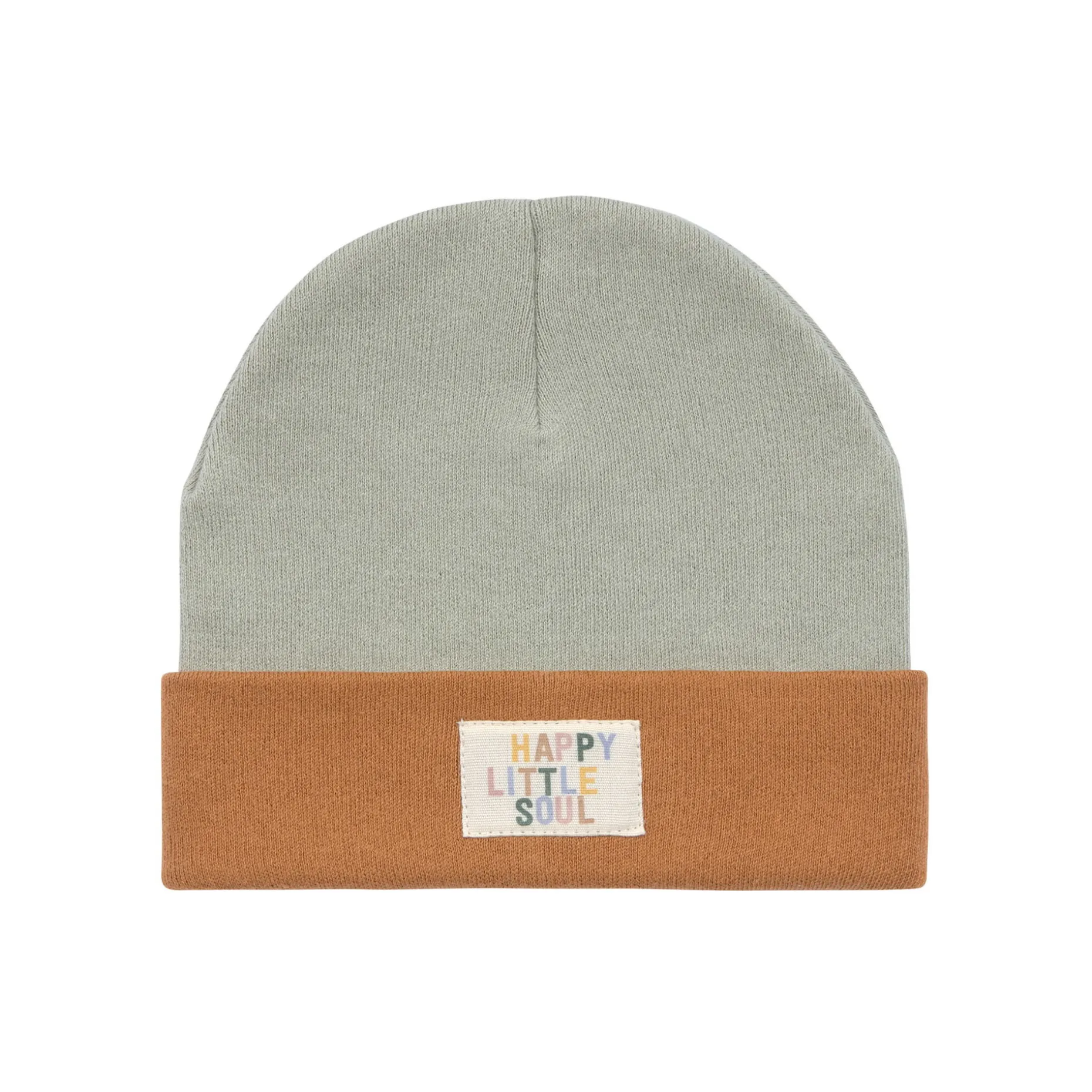 Beanie Mütze Kinder - Bio Baumwolle, Little Gang, Khaki Braun