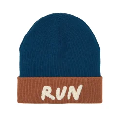 Beanie Mütze Kinder - Merino Wolle, Little Gang, Run Braun