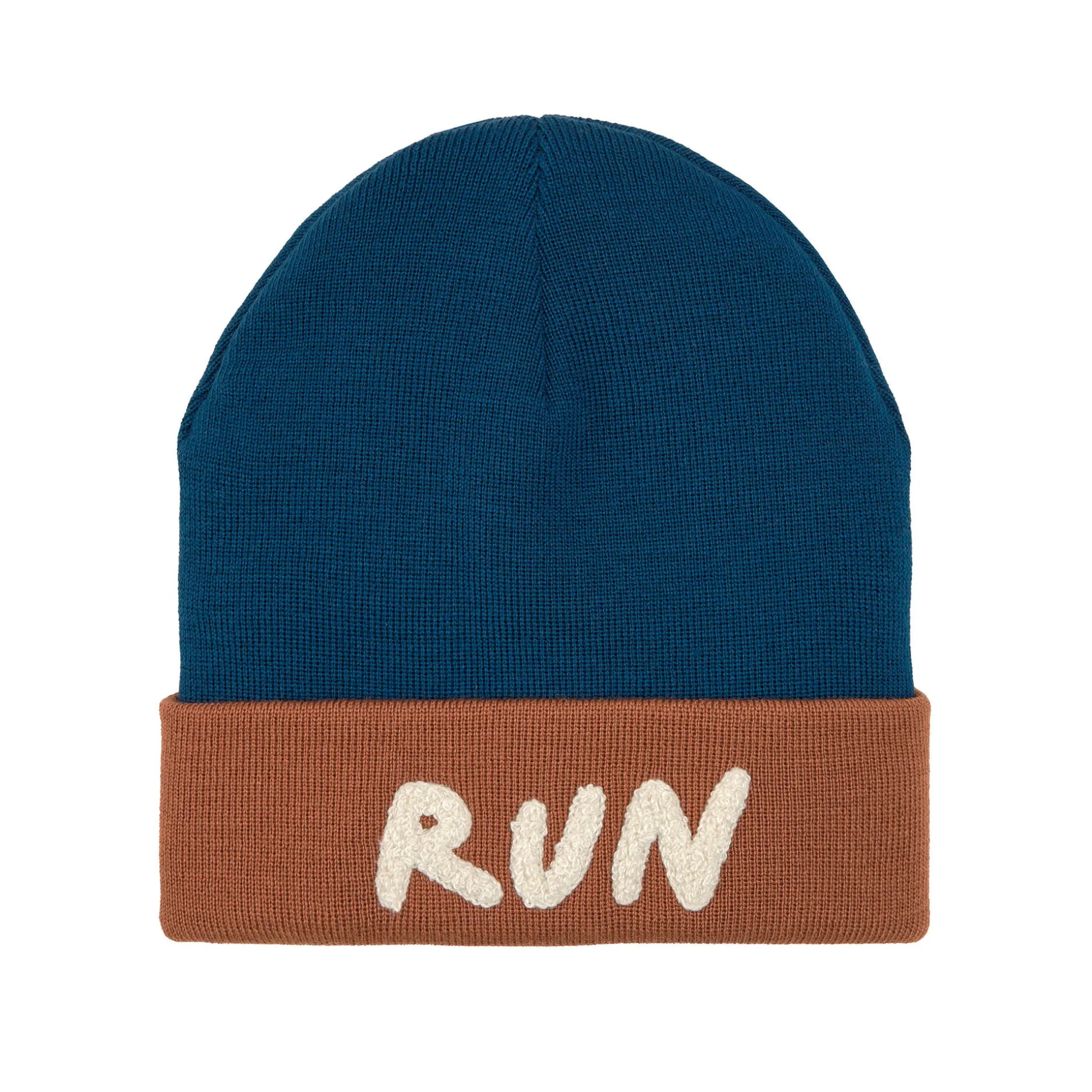 Beanie Mütze Kinder - Merino Wolle, Little Gang, Run Braun