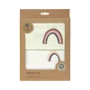 Bettwäsche Set Kinder - Bio Baumwolle, Regenbogen, Grün Milky