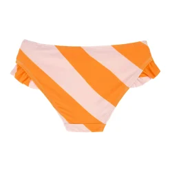 Bikinihose Kinder - Streifen, Rosa Orange