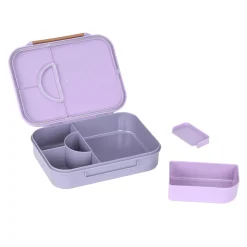 Brotdose Kinder - Bento Lunchbox, Little Gang Herz Lila