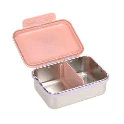Brotdose Kinder - Edelstahl Lunchbox, Happy Fruits Kirsche