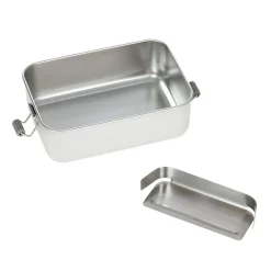 Brotdose Kinder - Edelstahl Lunchbox, BOLD, Dunkelgrün