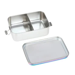 Brotdose Kinder - Edelstahl Lunchbox, BOLD, Rainbow Bunt