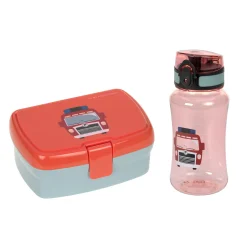 Brotdose & Trinkflasche Set - Lunch Set, Tiny Drivers, Feuerwehr