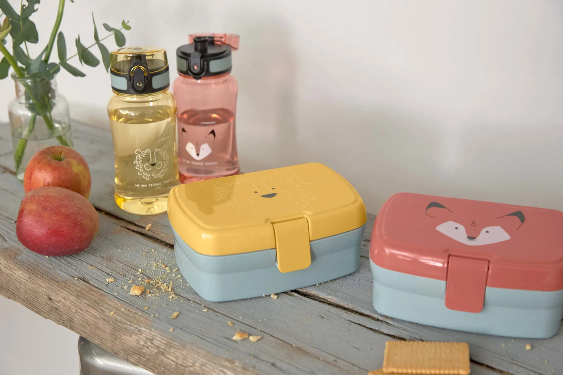 Brotdose & Trinkflasche Set - Lunch Set, About Friends Fuchs