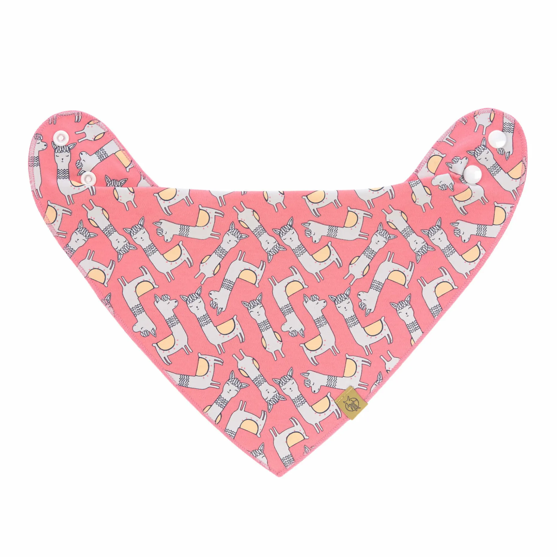 Dreieckstuch Baby - Bandana, Glama Lama Coral