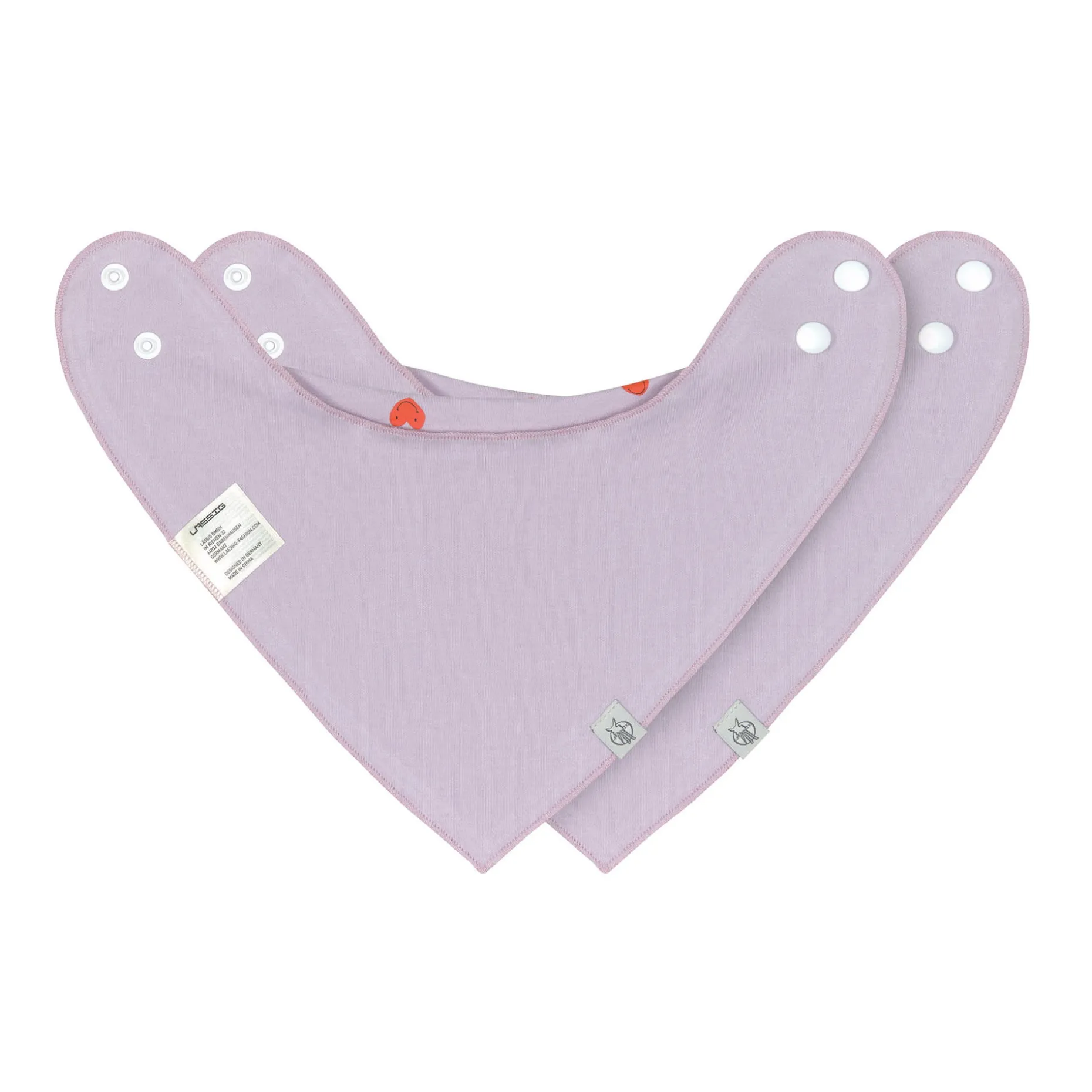 Dreieckstuch Baby (2 Stk) - Bandana, Happy Rascals Herz