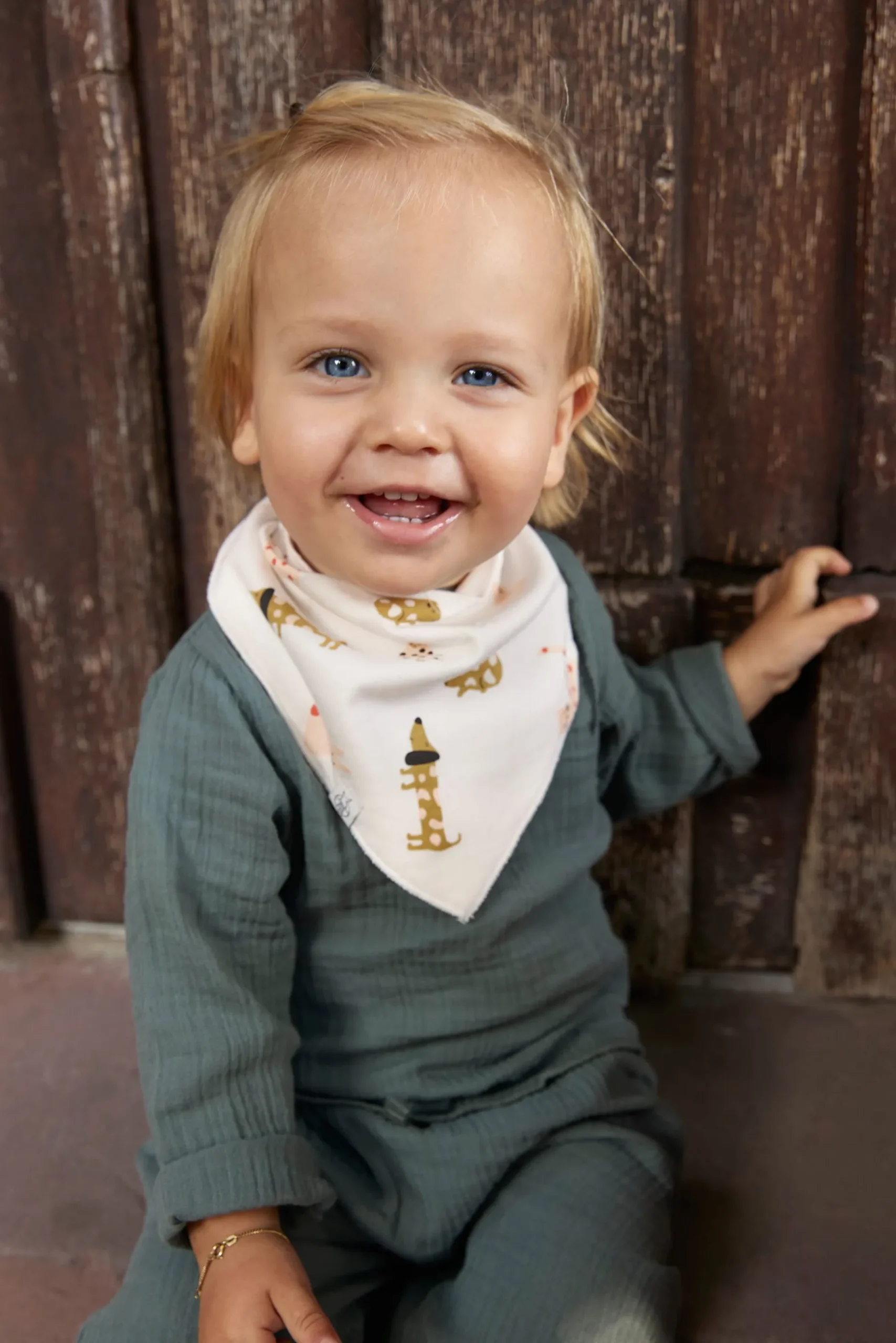 Dreieckstuch Baby (2 Stk) - Bandana, Little Mateys Spicy Orange