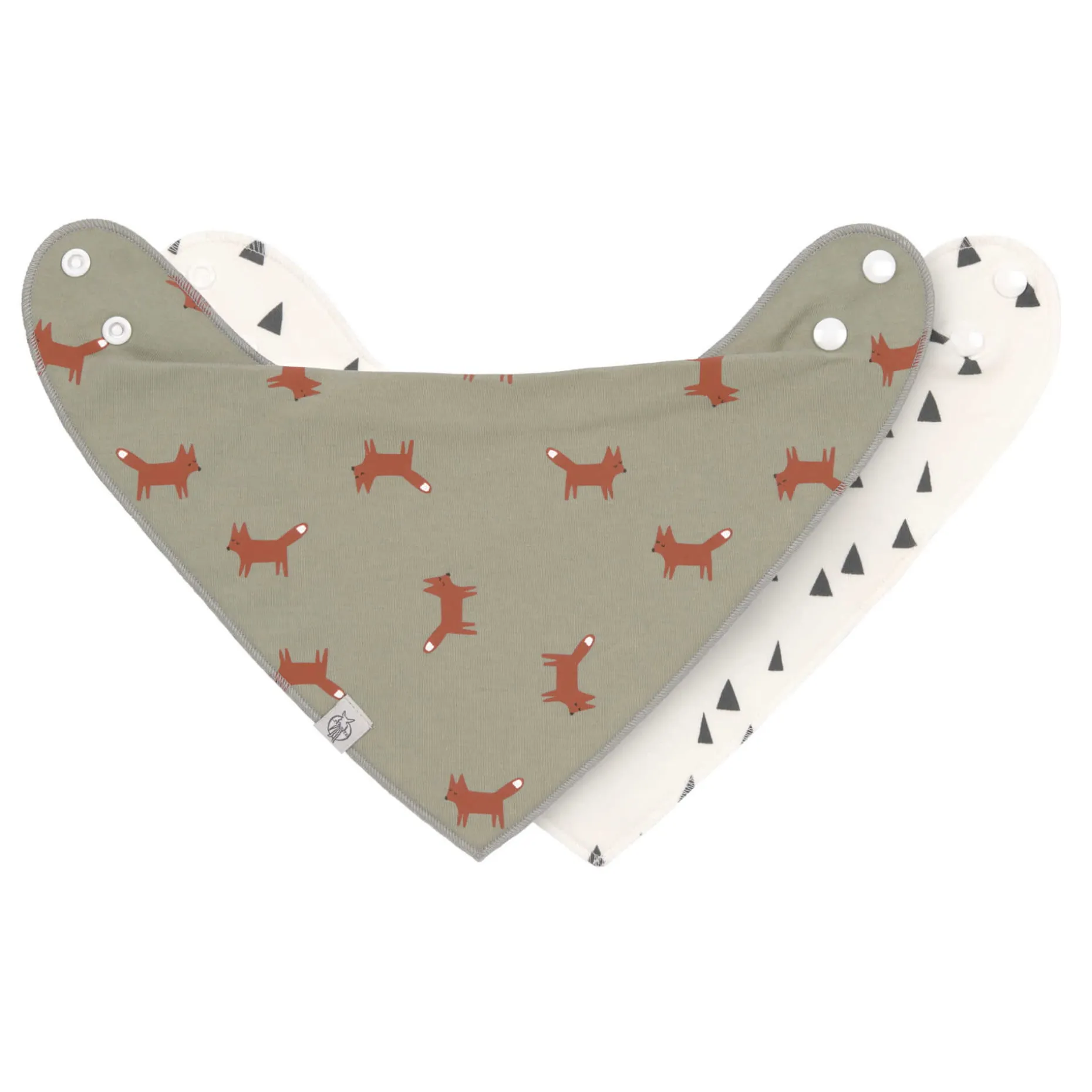 Dreieckstuch Baby (2 Stk) - Bandana, Little Forest Fuchs