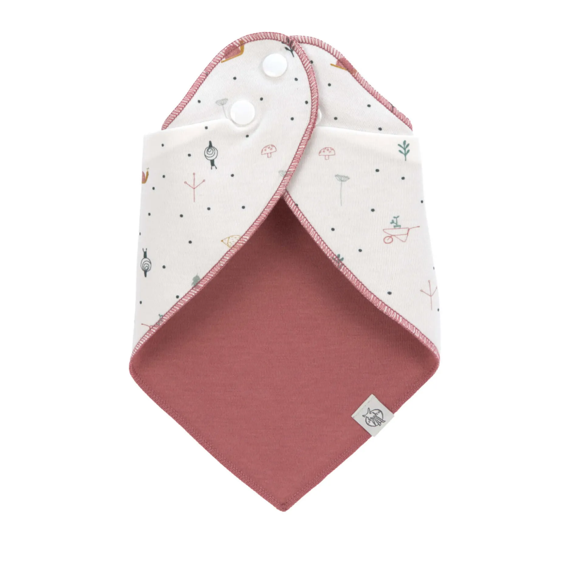 Dreieckstuch Baby (2 Stk) - Bandana, Garden Explorer Schnecke