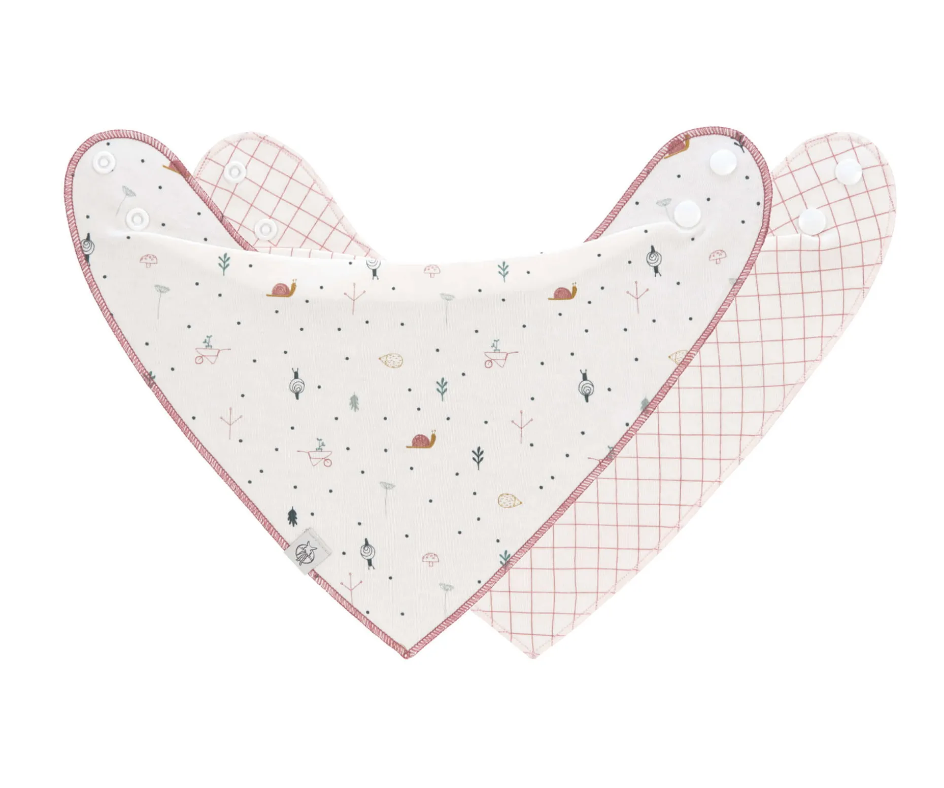 Dreieckstuch Baby (2 Stk) - Bandana, Garden Explorer Schnecke