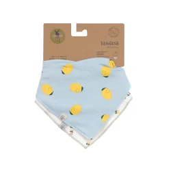 Dreieckstuch Baby (2 Stk) - Bandana, Happy Fruits Zitrone