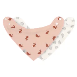 Dreieckstuch Baby (2 Stk) - Bandana, Little Forest Hase