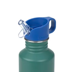 Edelstahl Kinder Trinkflasche 500 ml - Little Gang, Regenbogen, Grün
