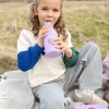 Edelstahl Kinder Trinkflasche - Little Gang, Herz, Lila