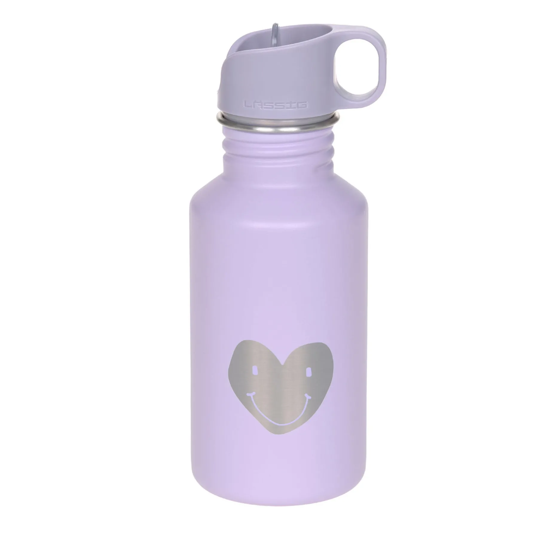 Edelstahl Kinder Trinkflasche - Little Gang, Herz, Lila