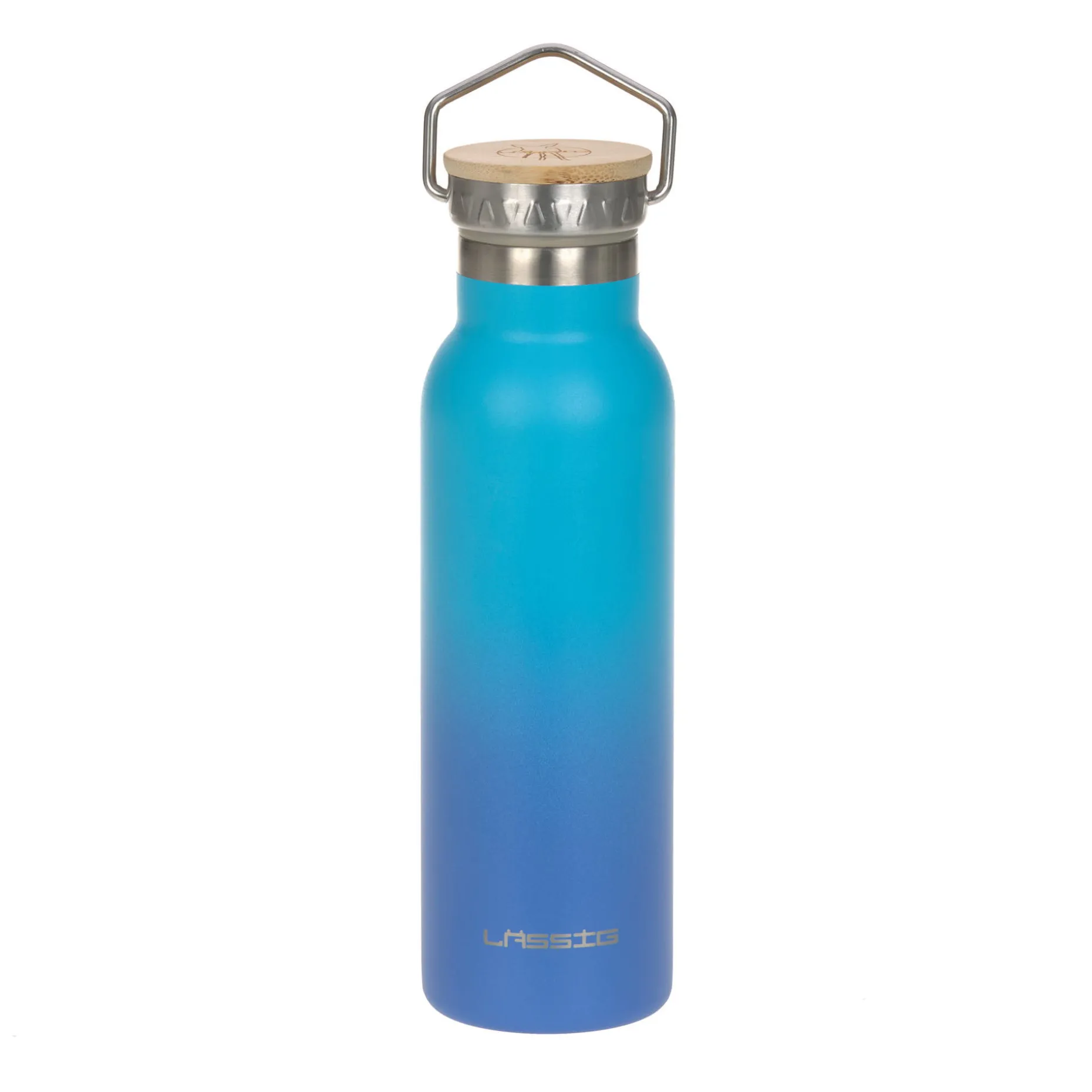 Edelstahl Kinder Trinkflasche 460 ml - Unique Gradient, Blau