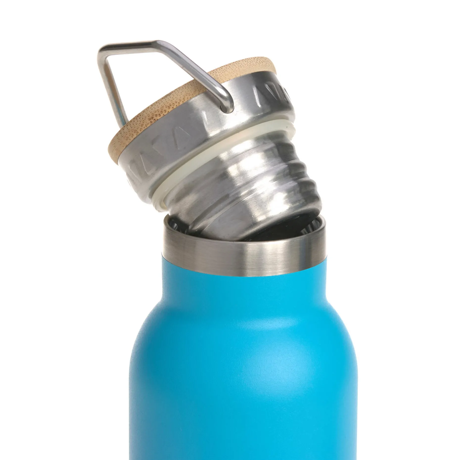Edelstahl Kinder Trinkflasche 460 ml - Unique Gradient, Blau