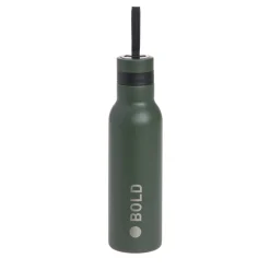 Edelstahl Kinder Trinkflasche Doppelwandig 500 ml - BOLD, Dunkelgrün