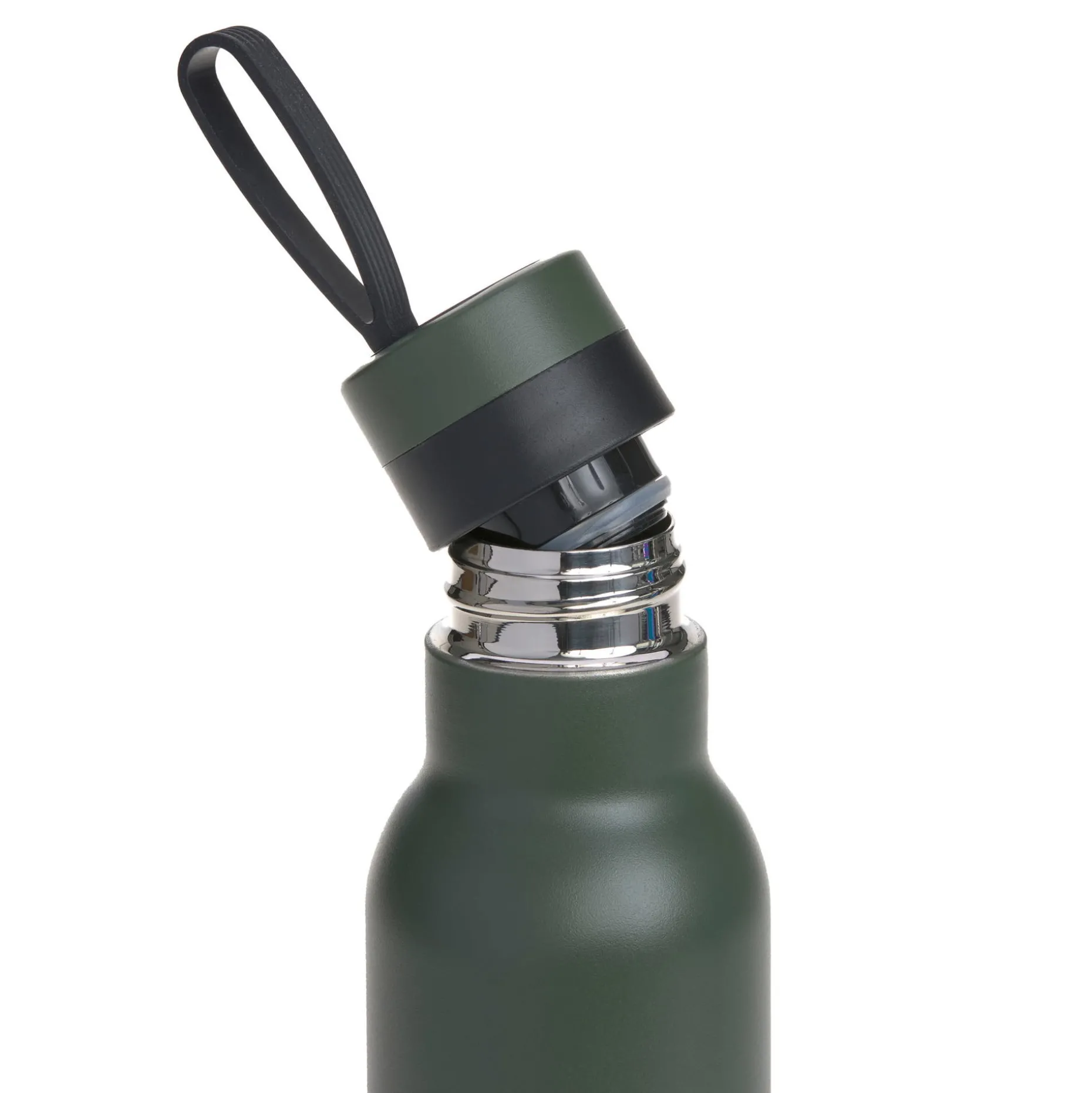 Edelstahl Kinder Trinkflasche Doppelwandig 500 ml - BOLD, Dunkelgrün