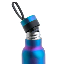 Edelstahl Kinder Trinkflasche Doppelwandig 500 ml - BOLD, Blau Violett
