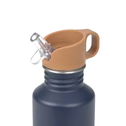 Edelstahl Kinder Trinkflasche 500 ml - Little Gang, Smile, Blau