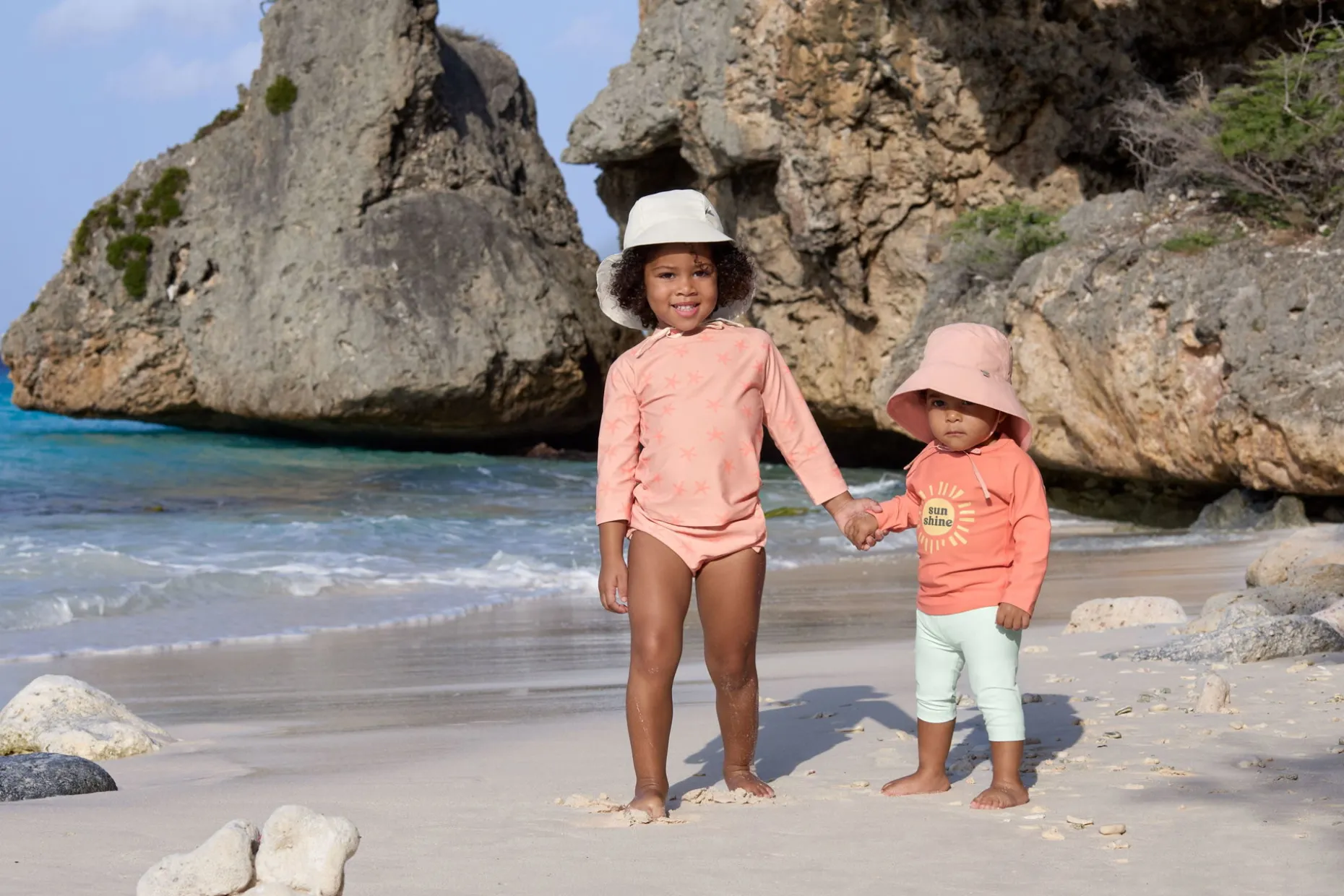 Fischerhut Baby (UV Schutz & Nackenschutz), Sea Salt Weiß