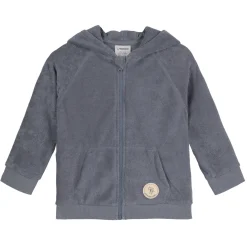 Frottee Jacke Kinder - Bio Baumwolle, Anthrazit