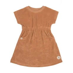Frottee Kleid Kinder, Karamell