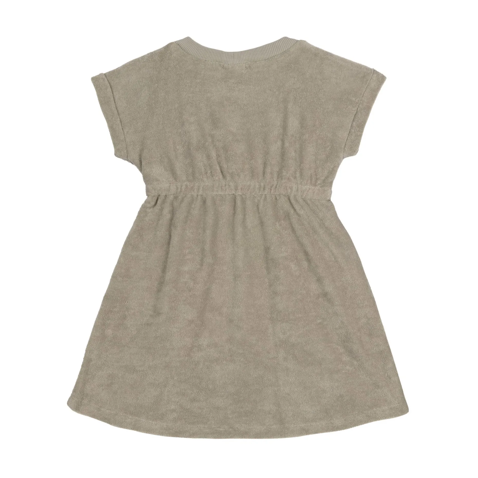 Frottee Kleid Kinder, Oliv