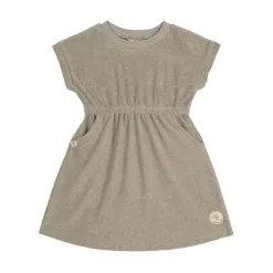 Frottee Kleid Kinder, Oliv