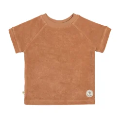 Frottee T-Shirt Kinder, Karamell