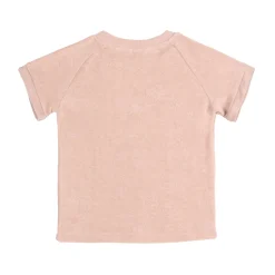 Frottee T-Shirt Kinder - Powder Pink, Rosa
